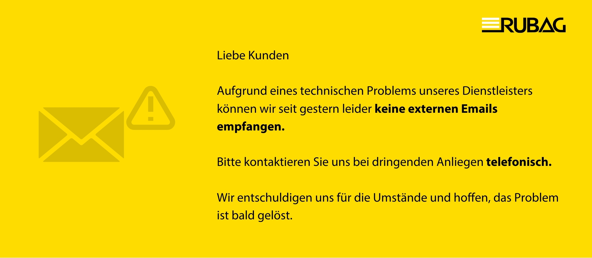 Keine externen Emails