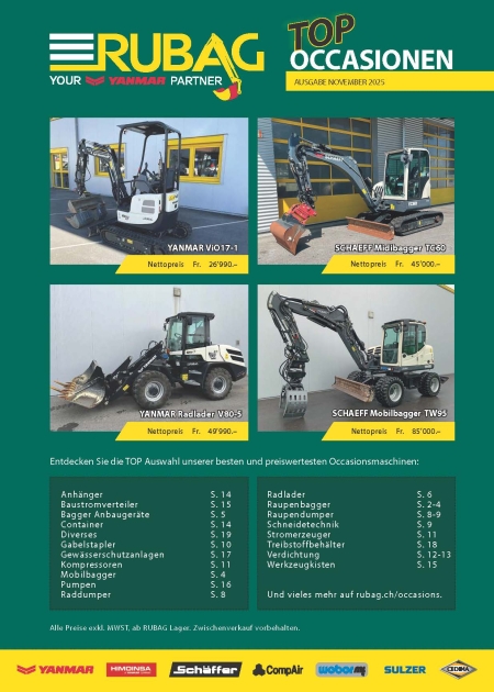 Titelblatt Occasionsheft 2025 / 2026