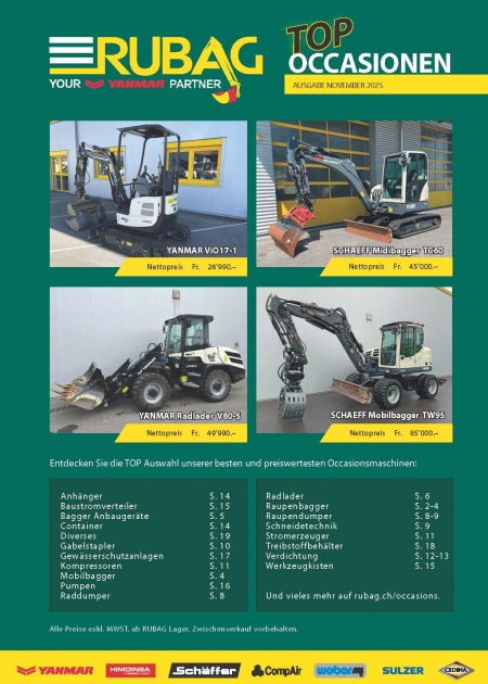 Titelblatt Occasionsheft 2025 / 2026