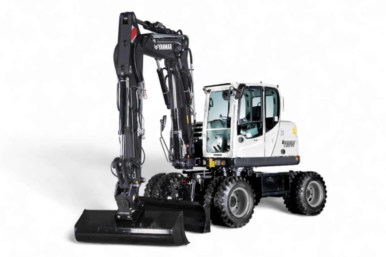 YANMAR B110W mobile excavator | RUBAG Construction machines
