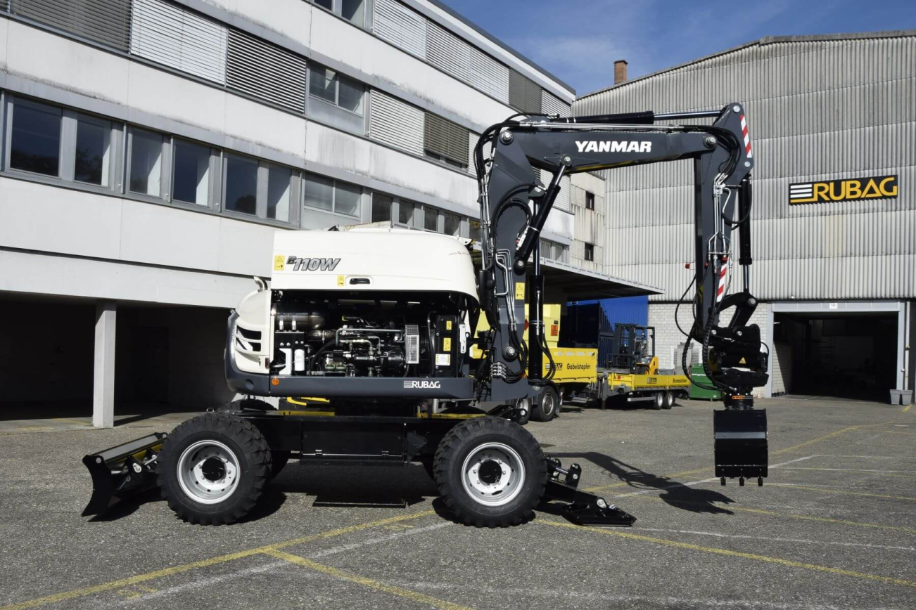 YANMAR B110W mobile excavator | RUBAG Construction machines YANMAR B110W mobile excavator | RUBAG Construction machines