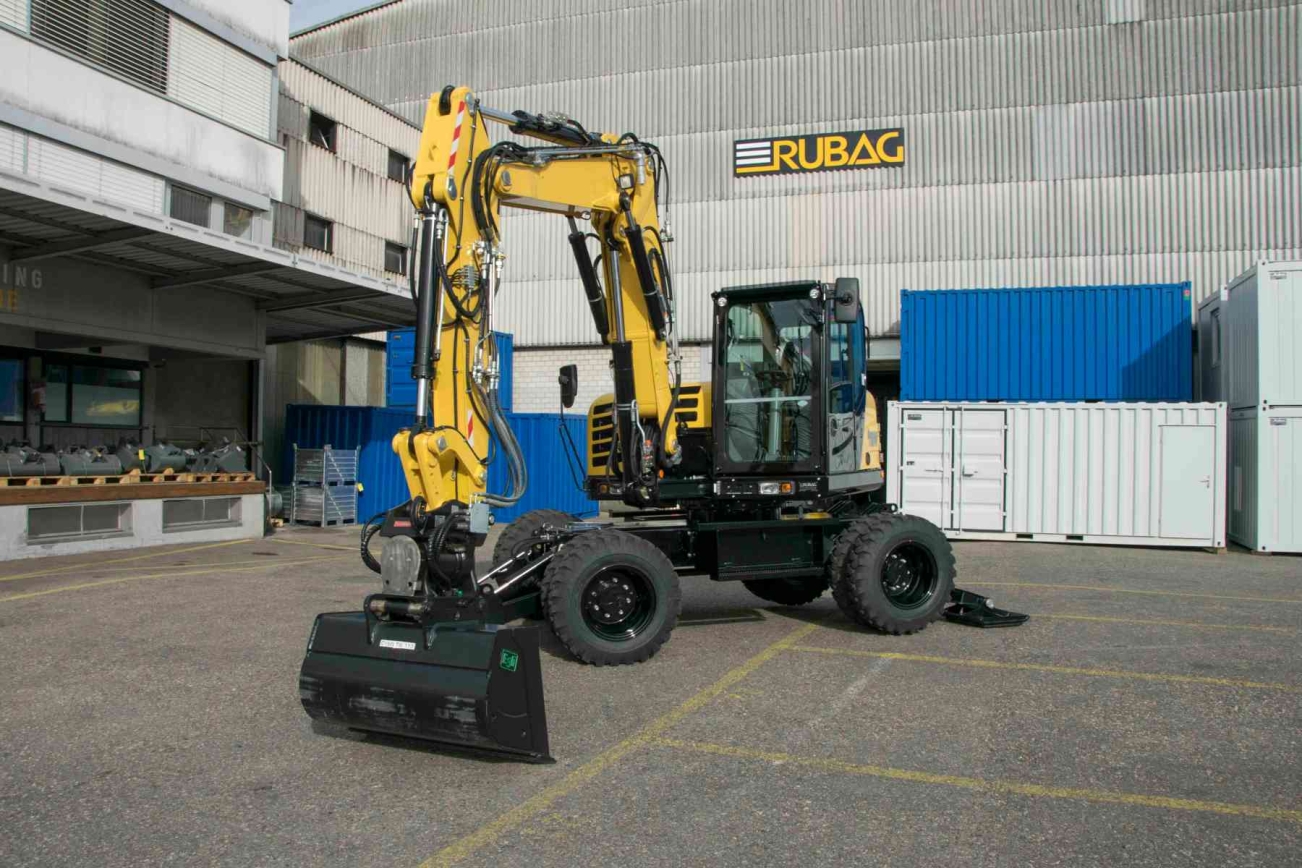 YANMAR B110W mobile excavator | RUBAG Construction machines