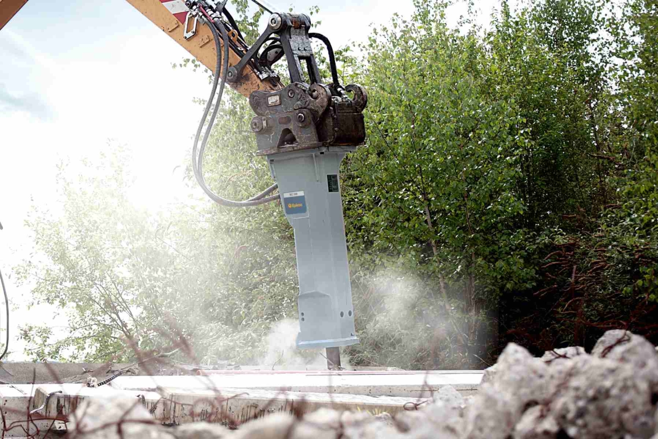 Epiroc Hydraulikhammer im Einsatz