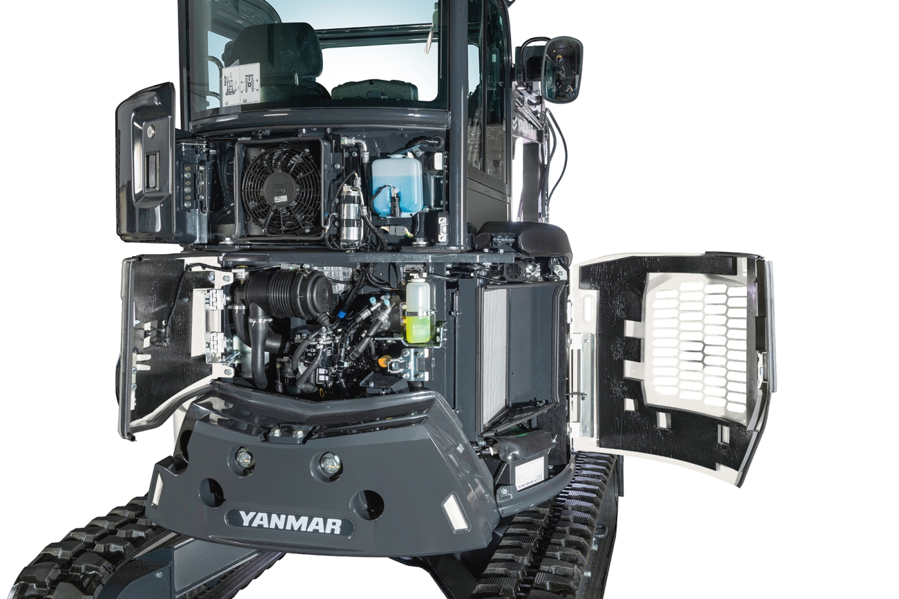 Yanmar Minibagger ViO38-7 Motorraum