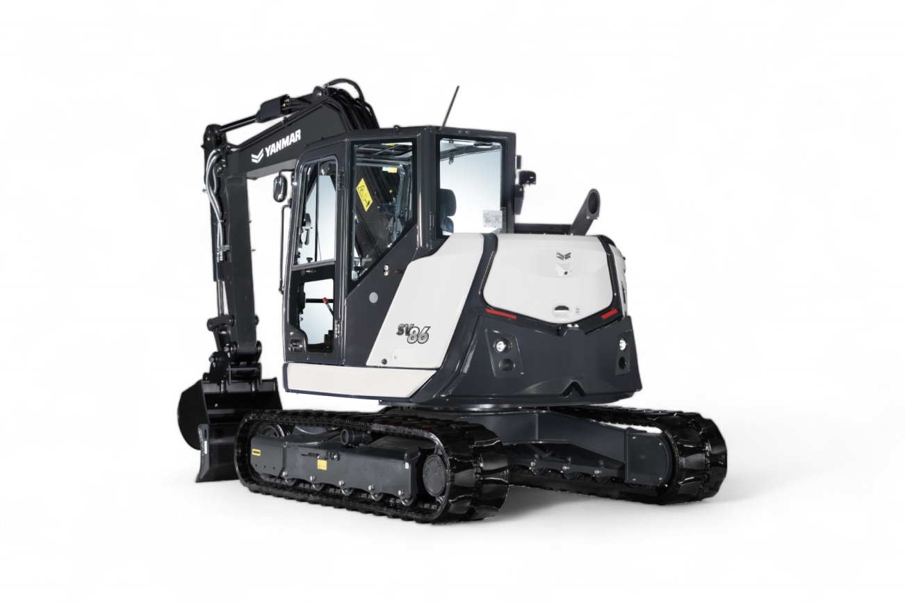 YANMAR Bagger SV86-7 Heckansicht seitlich