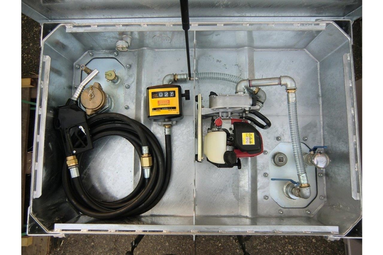 Mobile Tankanlage DT Quadro 330 von innen