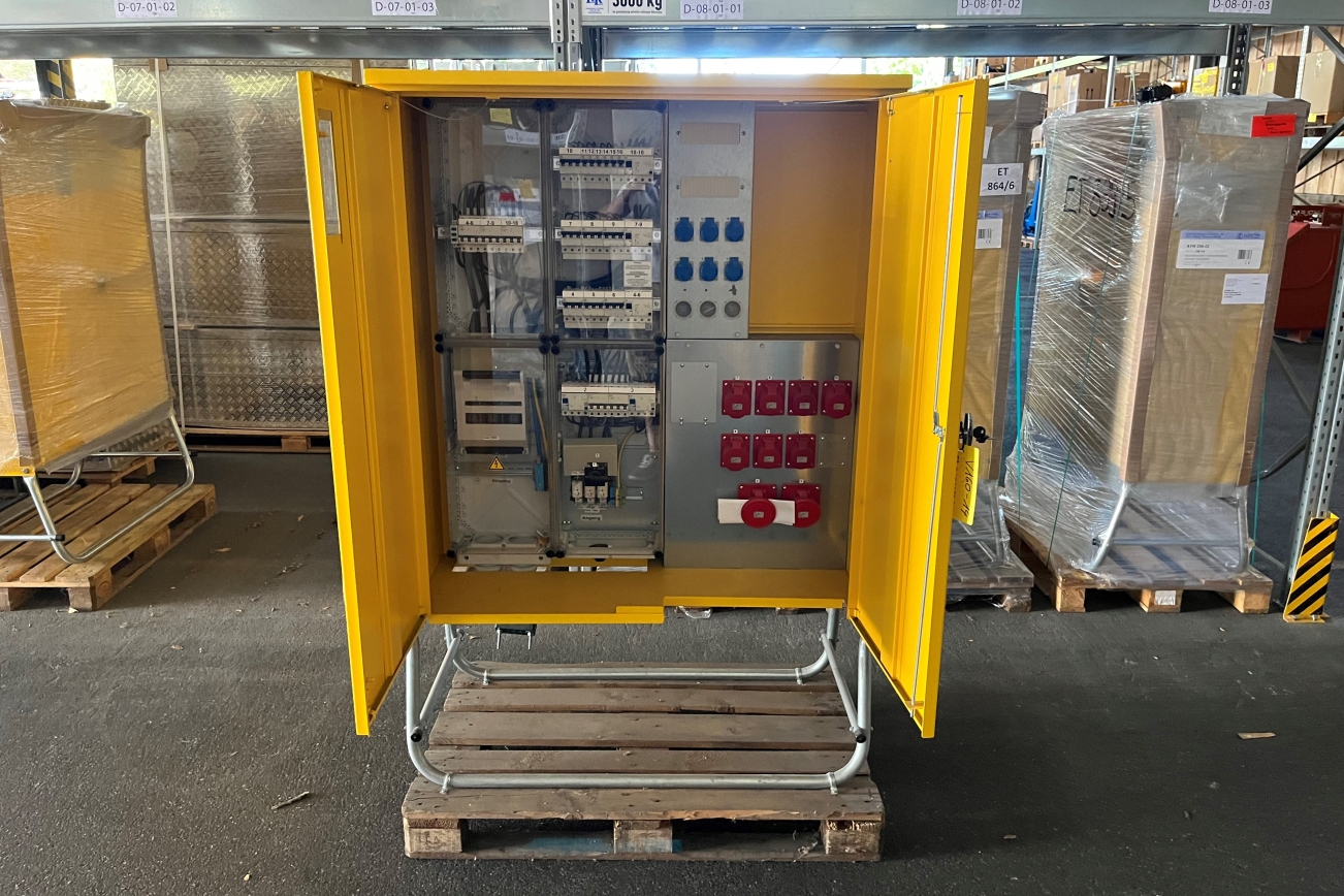 RUBAG Baustromverteiler V160-14 von vorne offen