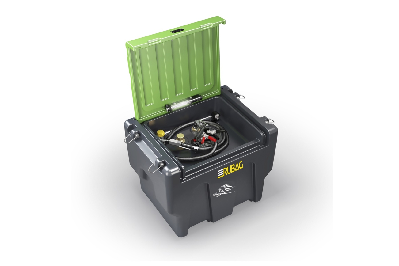 RUBAG Mobile Tankanlage Truckmaster 430 von vorne offen