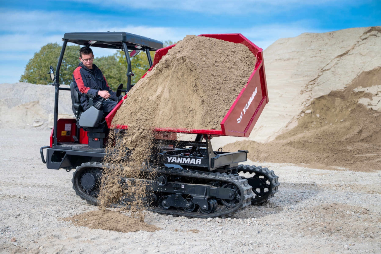 Yanmar Raupendumper RUBAG C30R TV Transporter Rundkippmulde