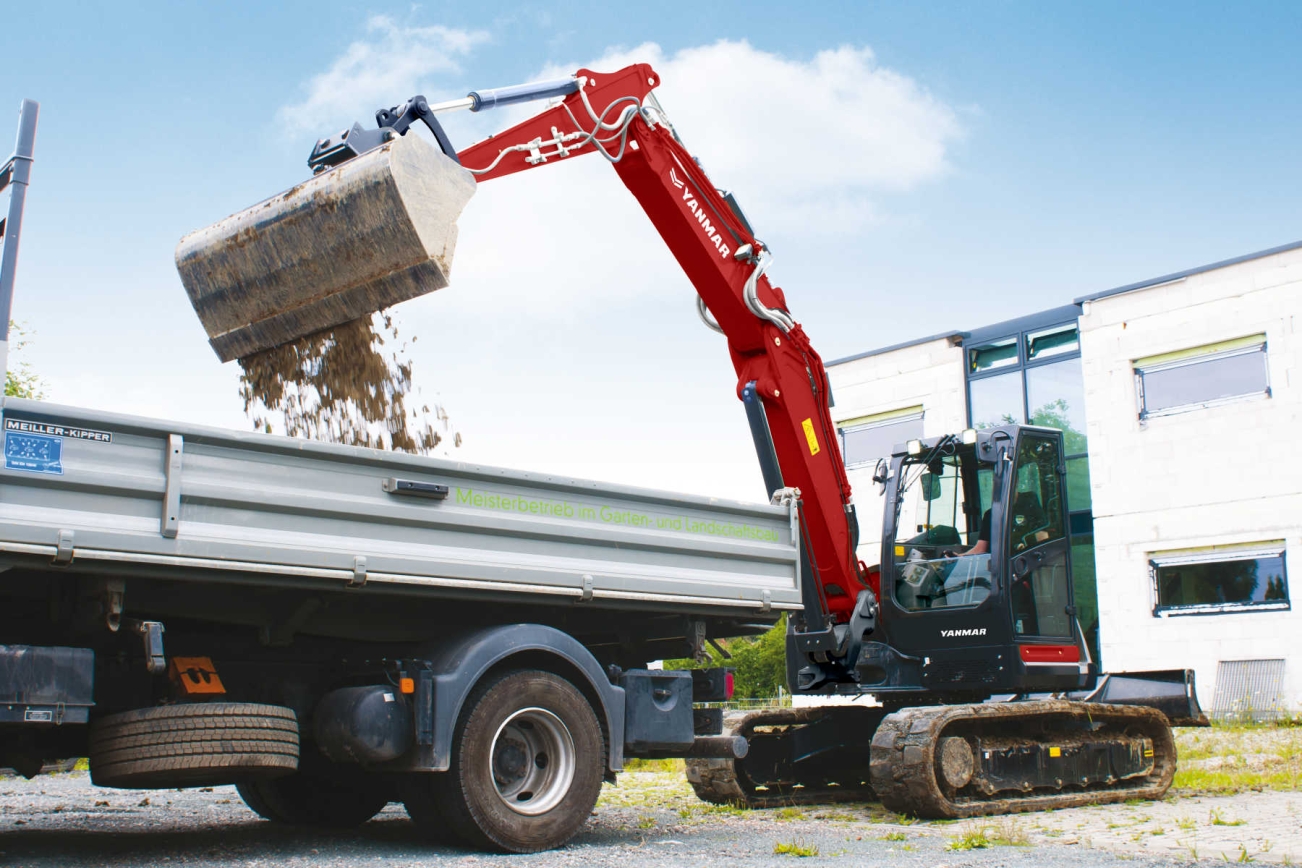 YANMAR Midibagger SV100-7 2PB RUBAG Raupenbagger