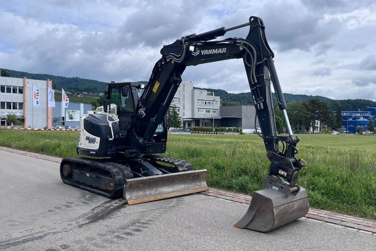 YANMAR Raupenbagger SV100-2PB von der rechten Seite