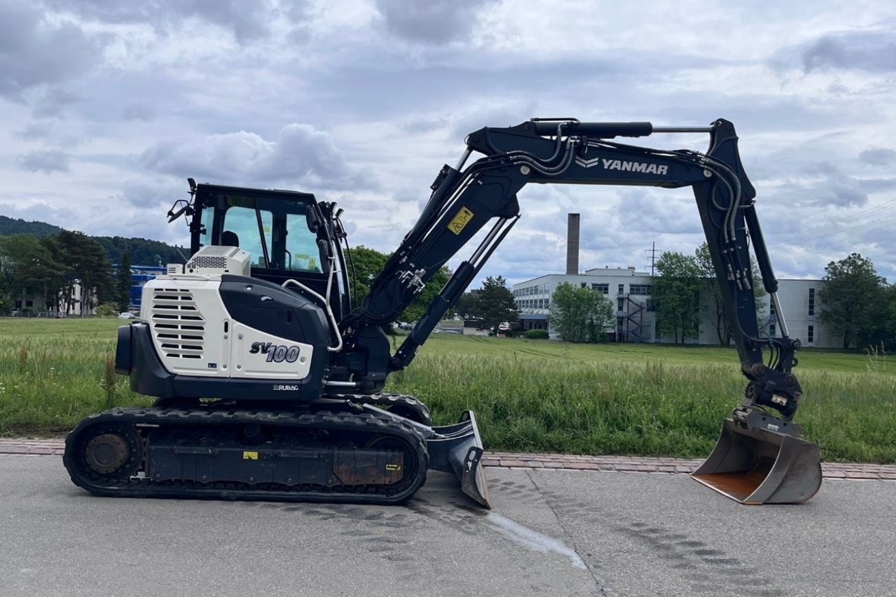 YANMAR Raupenbagger SV100-2PB von der rechten Seite