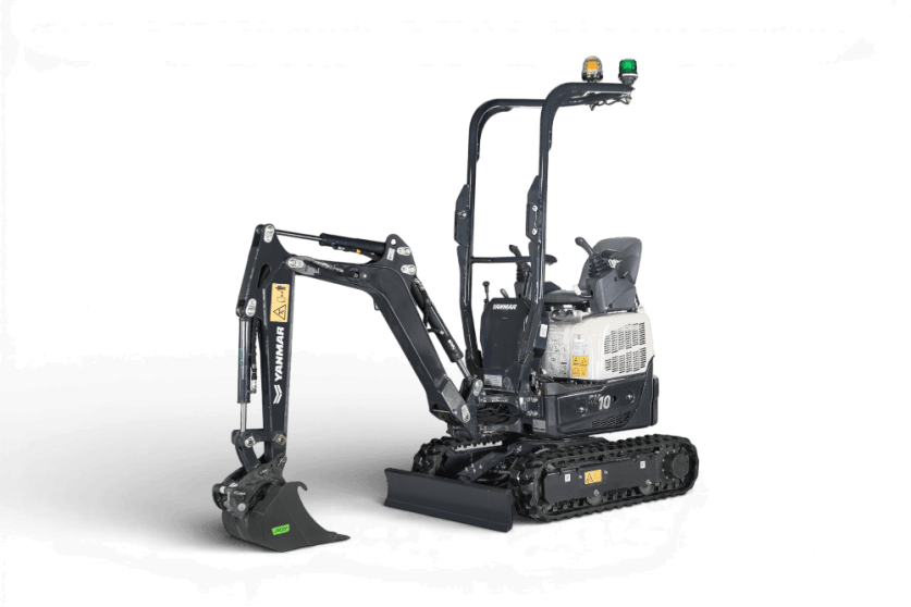 Freistellerbild Yanmar Kurzheck Raupenbagger SV10