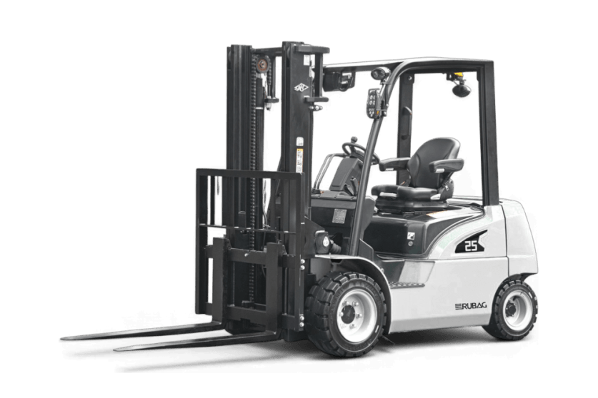 Freisteller RUBAG Elektrostapler XC 25 weiss-grau