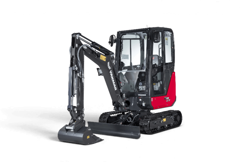 Transparenter Freisteller Minibagger SV17 von vorne
